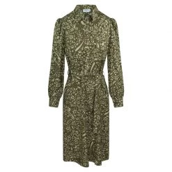 Viscose Shirt-Dress Olive Leaf By Haris Cotton