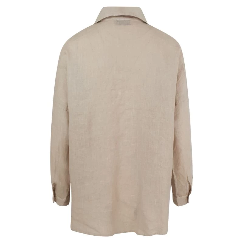 Linen Shirt - Beach Sand By Haris Cotton 2 Linen Shirt - Beach Sand By Haris Cotton - Image 2
