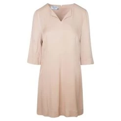 Mini Viscose Flared Dress - Sand By Haris Cotton