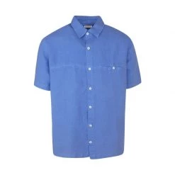 Short Sleeved Front Pocket Linen Shirt- Reggata By Haris Cotton