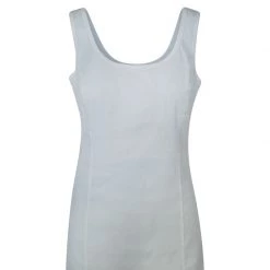 Sleeveless Slim Fit Jersey Linen Blend Stretch Dress - Ocean Air By Haris Cotton -Cheap Haris Cotton Store ebhfvfrzjzvnmox7viua 1