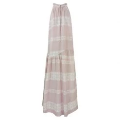 Halter Neck Maxi Cotton Dress By Haris Cotton