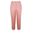 Ribbed Waist Linen Freddo Dye Tapered Pants-Pale Pink Freddo By Haris Cotton