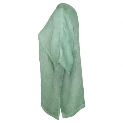 V-Neck Linen Gauze Freddo Dye Loose Fit Blouse - Green By Haris Cotton 5 V-Neck Linen Gauze Freddo Dye Loose Fit Blouse - Green By Haris Cotton -Cheap Haris Cotton Store fuual4iudofiu3yhnnjf