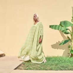 Check Linen Gauze Loose Fit - Spring Green Check By Haris Cotton -Cheap Haris Cotton Store g1fmpmlkbhe8lpqhukar