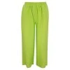 Cropped Linen Pants - Spring Green By Haris Cotton