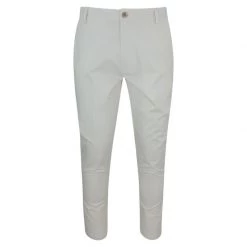 Straight Leg Pockets Pants - White By Haris Cotton