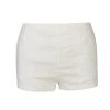 High Waisted Linen Shorts - White By Haris Cotton
