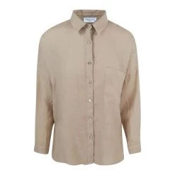 Linen Shirt - Beach Sand By Haris Cotton