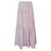 Maxi Linen Ruffled Skirt - Violet By Haris Cotton