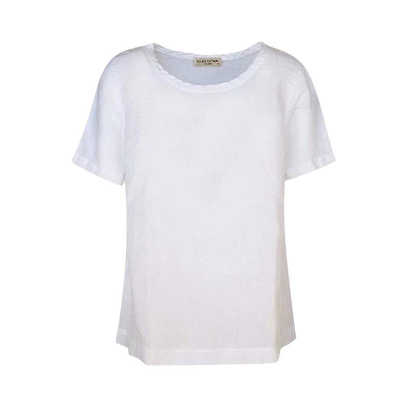 Linen T-Shirt- White By Haris Cotton 1 Linen T-Shirt- White By Haris Cotton