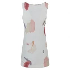 Midi Sleeveless Linen-Blend Dress - Olive By Haris Cotton