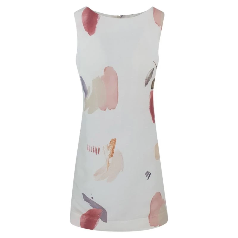 Midi Sleeveless Linen-Blend Dress - Olive By Haris Cotton 1 Midi Sleeveless Linen-Blend Dress - Olive By Haris Cotton