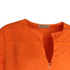 Linen Front Zip Dress With Embroidered Panels - Mango By Haris Cotton -Cheap Haris Cotton Store krqt86eygyk3ngo3j0gi