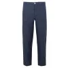 Classic Fit Linen Pants In Blue Marine By Haris Cotton