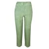 Ribbed Waist Linen Freddo Dye Tapered Pants-Pistachio By Haris Cotton