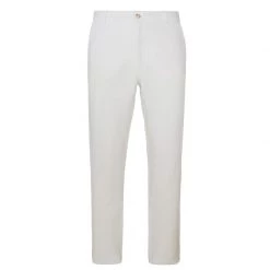 Linen Pants With Back Cargo Pockets - White By Haris Cotton