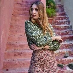 Viscose Shirt-Olive Leaf By Haris Cotton -Cheap Haris Cotton Store ngxp9psxdit2wglbaujn