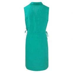 Sleevless Linen Midi Dress- Island Green By Haris Cotton -Cheap Haris Cotton Store nkvfgjssqqkgwekq486k