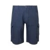 Safari Linen Bermuda - Blue Marine By Haris Cotton