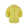 Linen Shirt With Puff Sleeves - Yellow By Haris Cotton