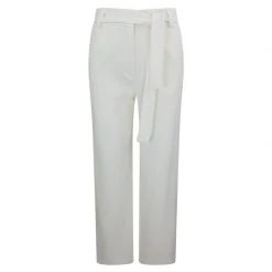 Rayon-Blend Pants - Ecru By Haris Cotton