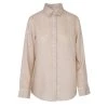 Linen Long Sleeved Shirt - Beach Sand By Haris Cotton