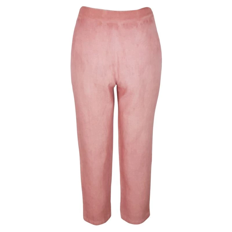 Ribbed Waist Linen Freddo Dye Tapered Pants-Pale Pink Freddo By Haris Cotton 4 Ribbed Waist Linen Freddo Dye Tapered Pants-Pale Pink Freddo By Haris Cotton - Image 4