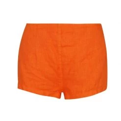 High Waisted Linen Shorts - Mango By Haris Cotton