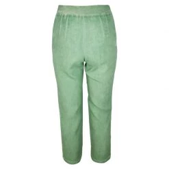 Ribbed Waist Linen Freddo Dye Tapered Pants-Pistachio By Haris Cotton -Cheap Haris Cotton Store rw4h3zzhkecex8jzqlhz