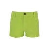 Linen Cut-Hem Shorts - Spring Green By Haris Cotton