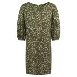 Viscose Midi Dress - Olive Leaf By Haris Cotton