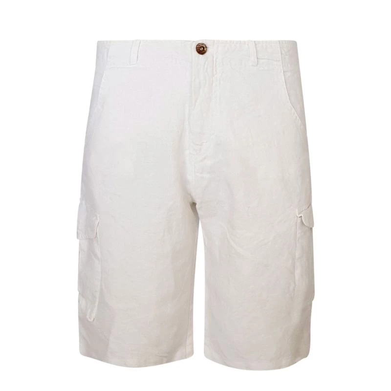 Safari Linen Bermuda - White By Haris Cotton 1 Safari Linen Bermuda - White By Haris Cotton