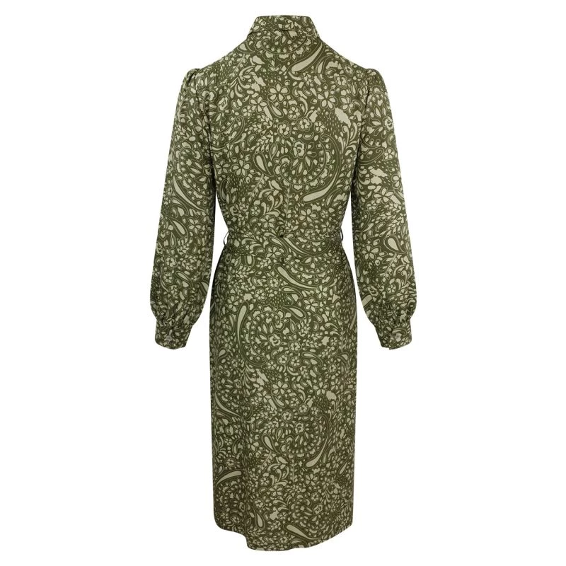 Viscose Shirt-Dress Olive Leaf By Haris Cotton 2 Viscose Shirt-Dress Olive Leaf By Haris Cotton - Image 2