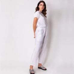 Linen T-Shirt- White By Haris Cotton 6 Linen T-Shirt- White By Haris Cotton -Cheap Haris Cotton Store xthugop0cu8we4jwmhku