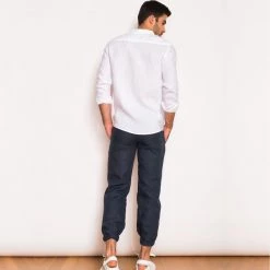 Leonidas Linen Pants Blue Marine By Haris Cotton -Cheap Haris Cotton Store yernhvqtyzw7r4cihfvd