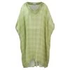 Check Linen Gauze Loose Fit - Spring Green Check By Haris Cotton