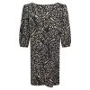 Viscose Midi Dress - Black Leaf By Haris Cotton